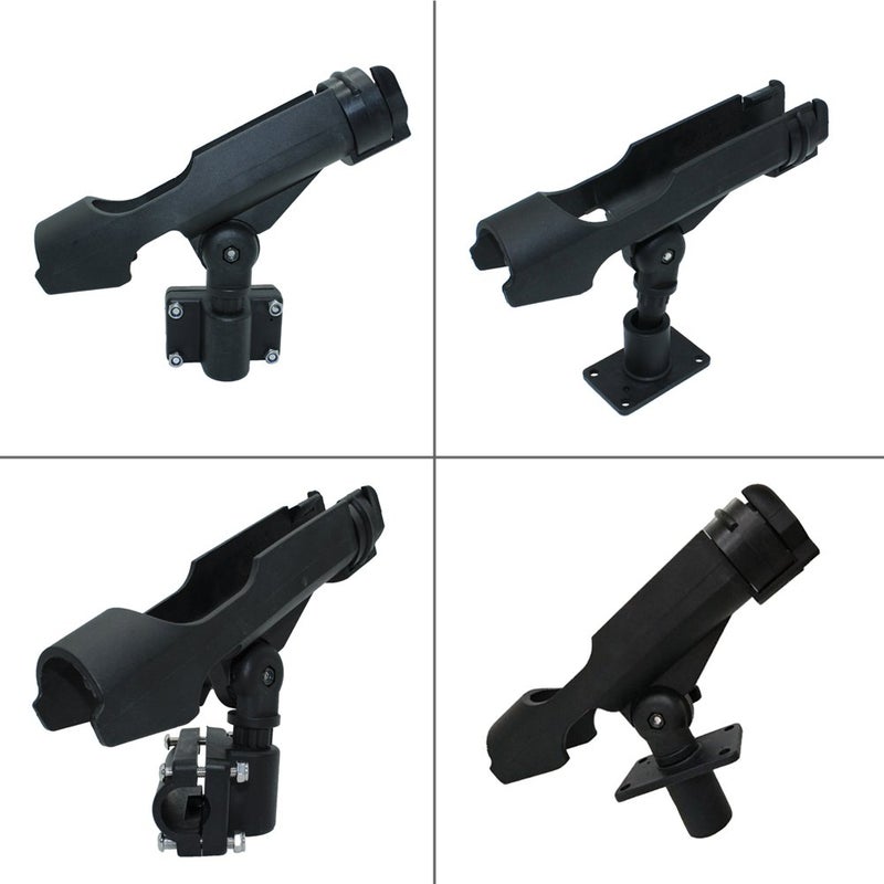 Shaddock Fishing Power Lock Rod Holder with 2 Side Mounts Adjustable Boat Fishing Rod Racks SHADDOCK FISHING (2PCS 04# Multi-Positional Mounting) - Image 2